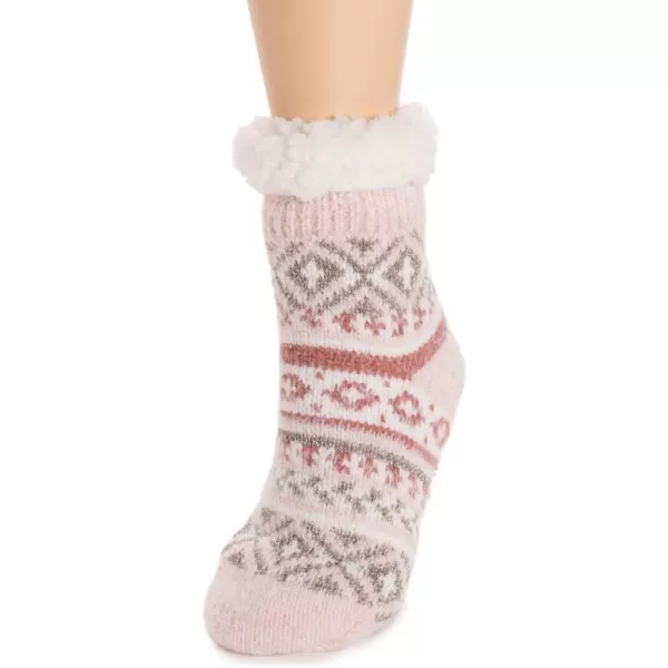 MUK LUKS Womens Chenille Eyelash Mix Cabin SocksDesert Sand