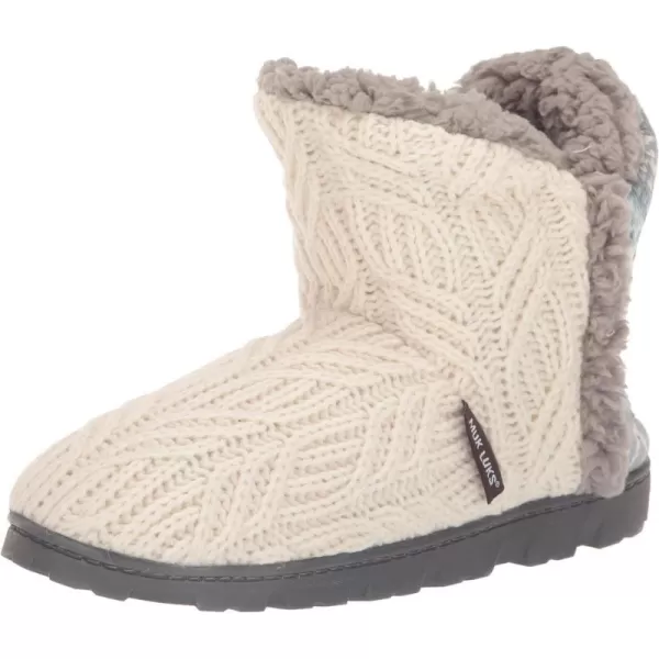 MUK LUKS Womens Cheyenne SlippersBlueIvory