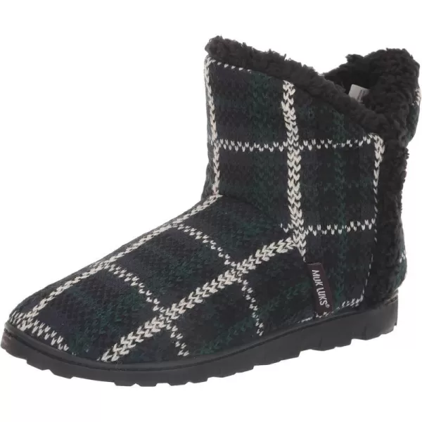 MUK LUKS Womens Cheyenne SlippersNavy Plaid