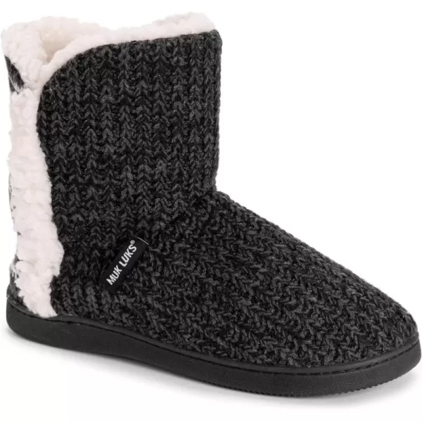 MUK LUKS Womens Cheyenne SlippersWhiteBlack