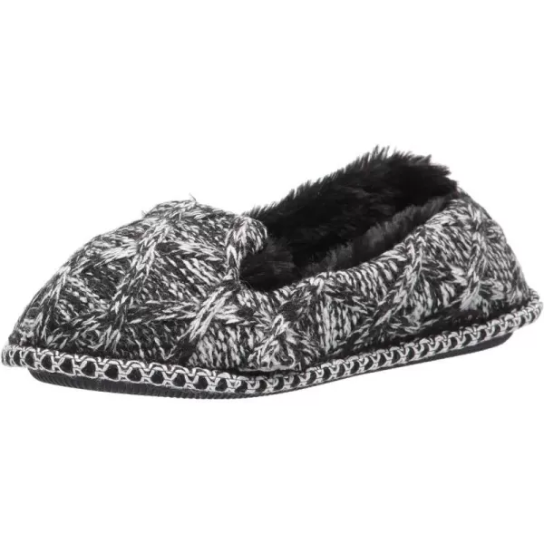 MUK LUKS Womens Chiara SlippersEbonyGhost