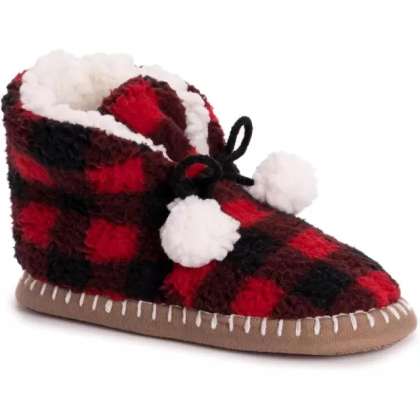 MUK LUKS Womens Family Slipper BootieBuffalo Check