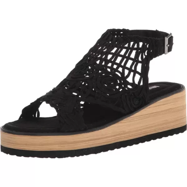 MUK LUKS Womens Flying High Wedge SandalsBlack