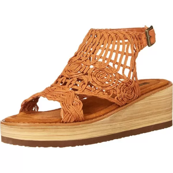 MUK LUKS Womens Flying High Wedge SandalsBrown