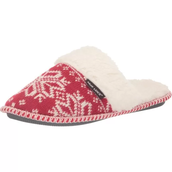 MUK LUKS Womens Frida Scuff SlippersBlack Heather