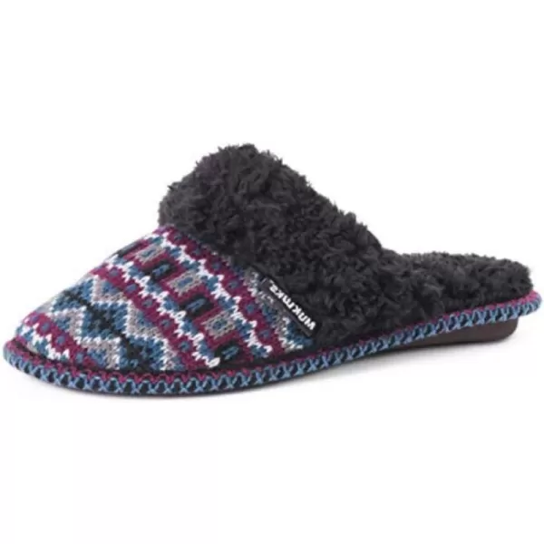 MUK LUKS Womens Frida Scuff SlippersBurgundy