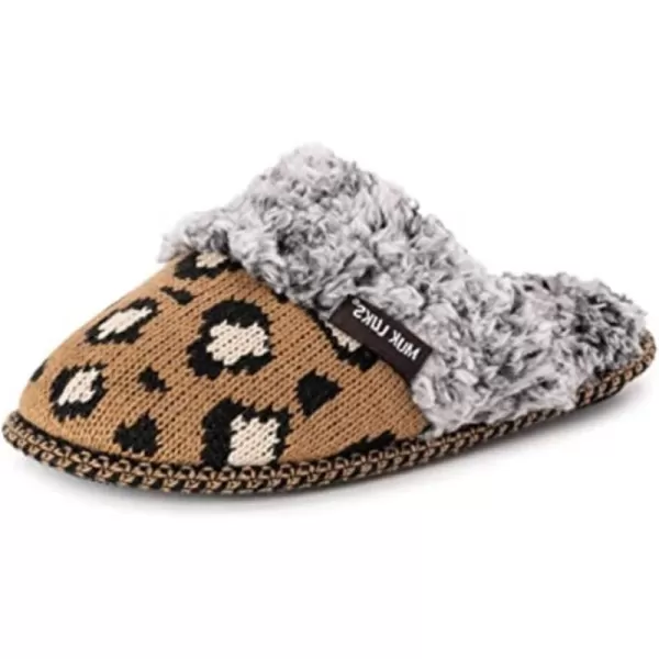 MUK LUKS Womens Frida Scuff SlippersCamel