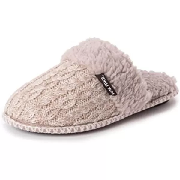 MUK LUKS Womens Frida Scuff SlippersFairy DustIvory