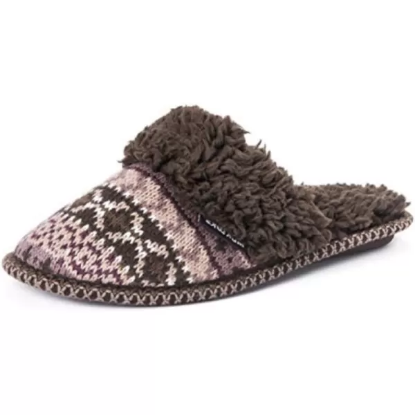 MUK LUKS Womens Frida Scuff SlippersMocha Mousse