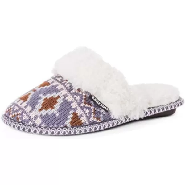 MUK LUKS Womens Frida Scuff SlippersPurple