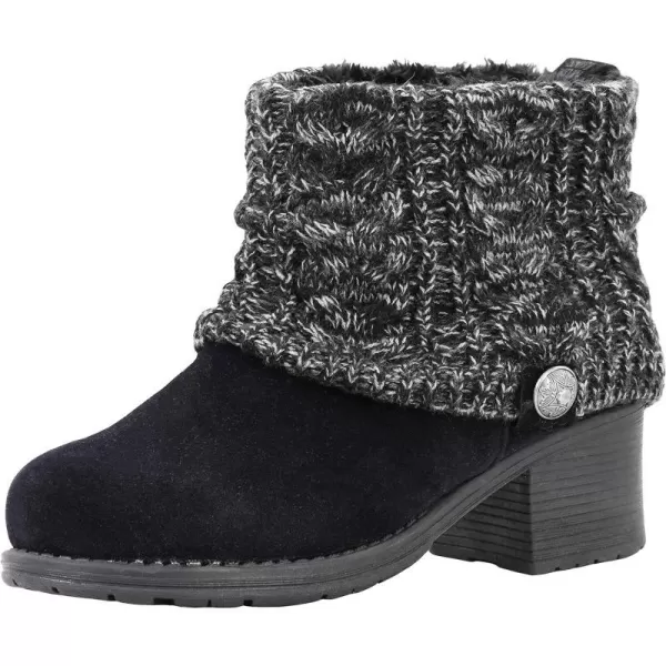 MUK LUKS Womens Haley Boots AnkleBlackGrey