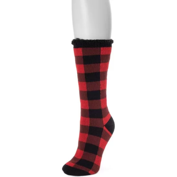 MUK LUKS Womens Heat Retainer Thermal SocksRed