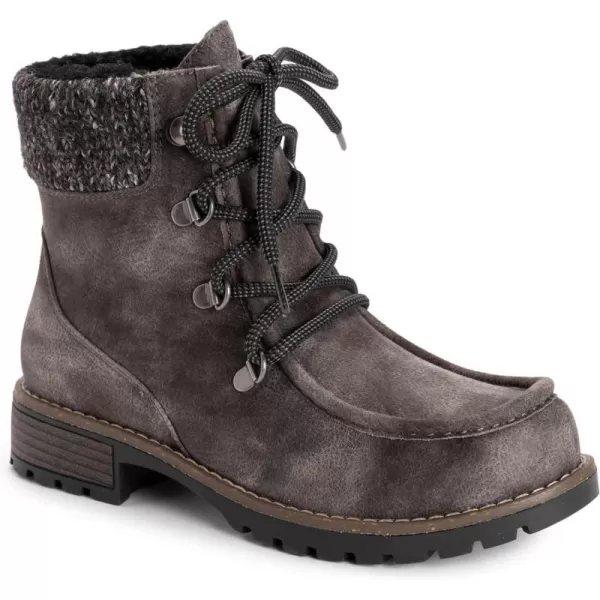 MUK LUKS Womens Hiker Rocky BootsBlack Distressed