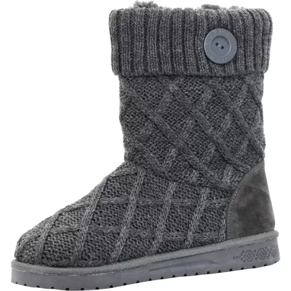 MUK LUKS Womens Janet Fashion BootsGrey Lattice