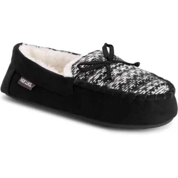 MUK LUKS Womens Jaylah Lee MoccasinEbony