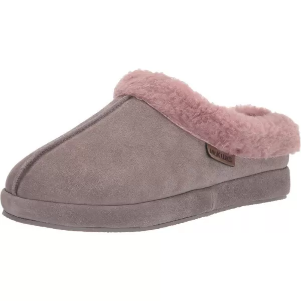 MUK LUKS Womens Leather Goods Serafine Clog SlipperDriftwood