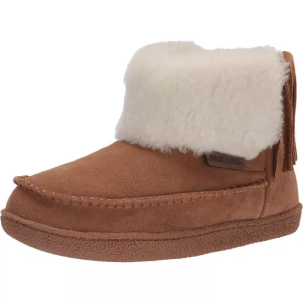 MUK LUKS Womens Leather Goods Veroni SlipperCamel