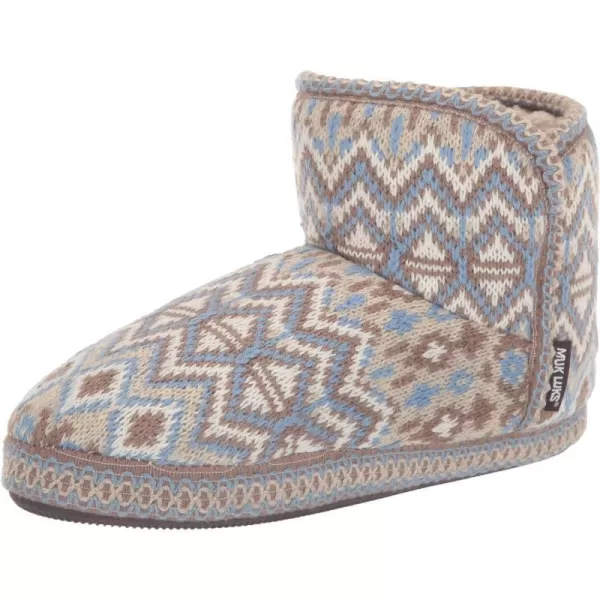 MUK LUKS Womens Leigh SlippersDenim Fairisle