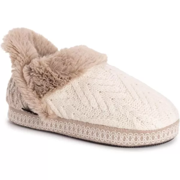 MUK LUKS Womens Magdalena SlipperIvoryFairy Dust