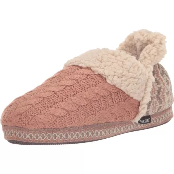 MUK LUKS Womens Magdalena SlipperPink Cable