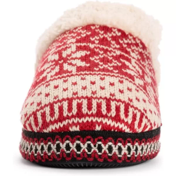 MUK LUKS Womens Magdalena SlipperRedCream