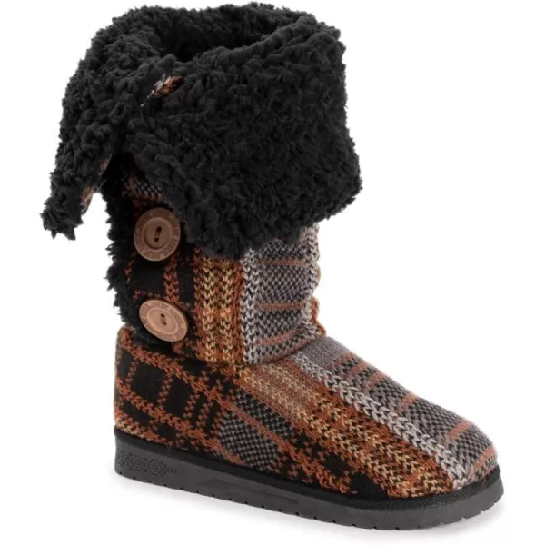 MUK LUKS Womens Malena BootsBlack Plaid