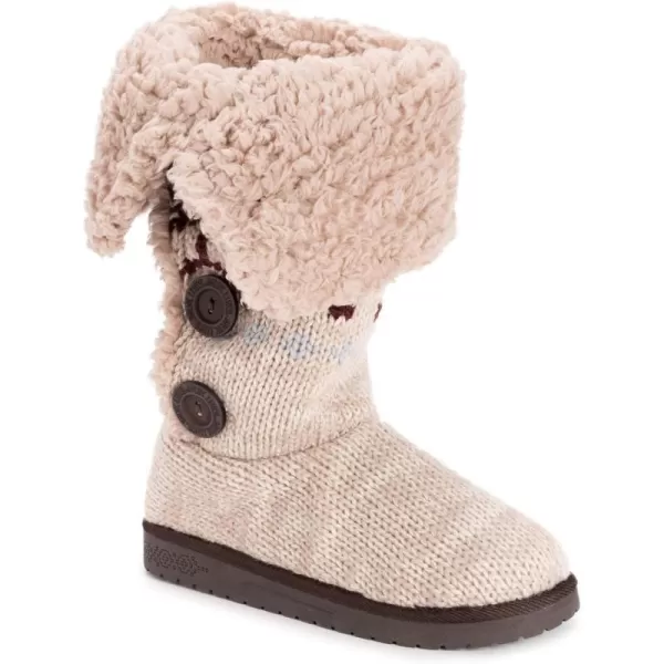 MUK LUKS Womens Malena BootsOxblood Snowflake