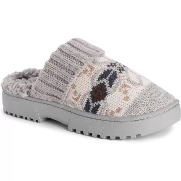 MUK LUKS Womens Minette SlippersIvoryGrey