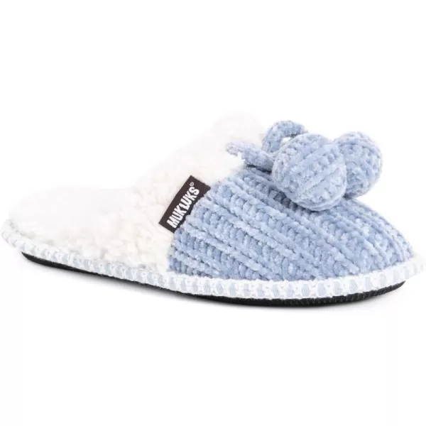 MUK LUKS Womens Perlyn Scuff SlippersDusty Blue