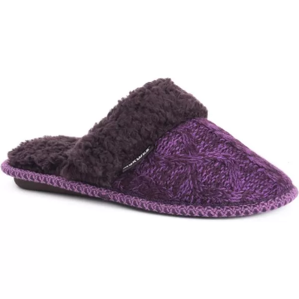 MUK LUKS Womens Perlyn Scuff SlippersPurple