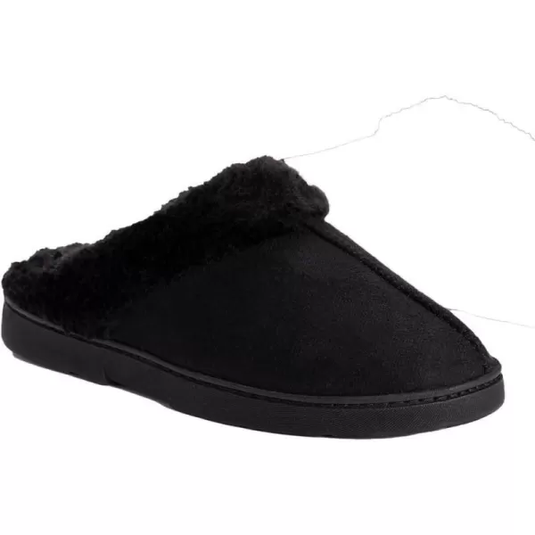 MUK LUKS Womens Polysuede ClogBlack