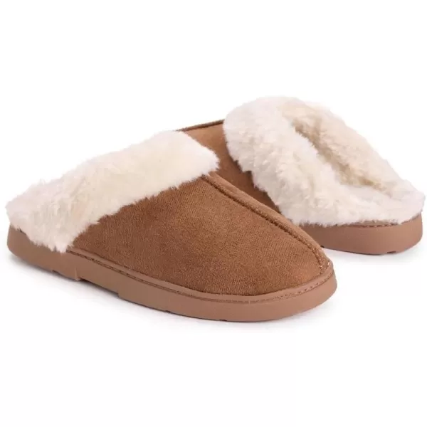 MUK LUKS Womens Polysuede ClogCaramel