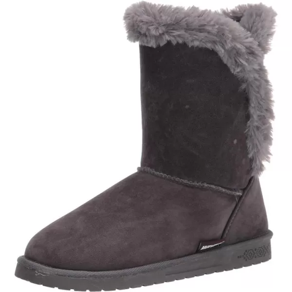 MUK LUKS Womens Pull on Fashion BootDark Grey