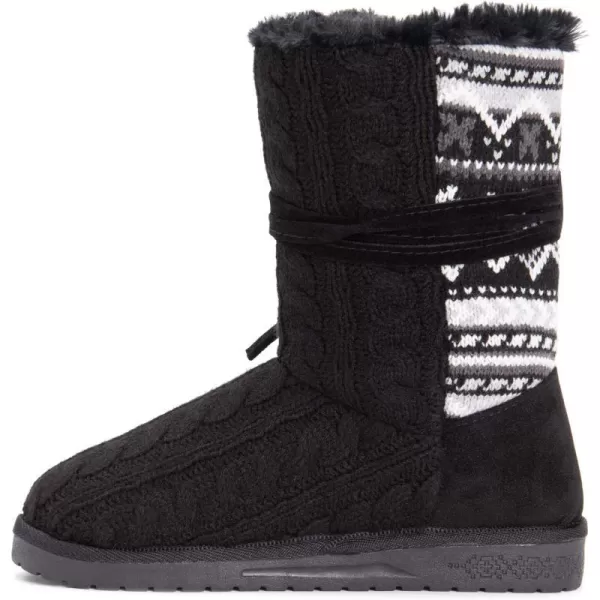 MUK LUKS Womens Pull on Fashion BootEbony