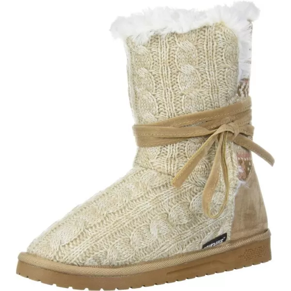 MUK LUKS Womens Pull on Fashion BootLight Brown