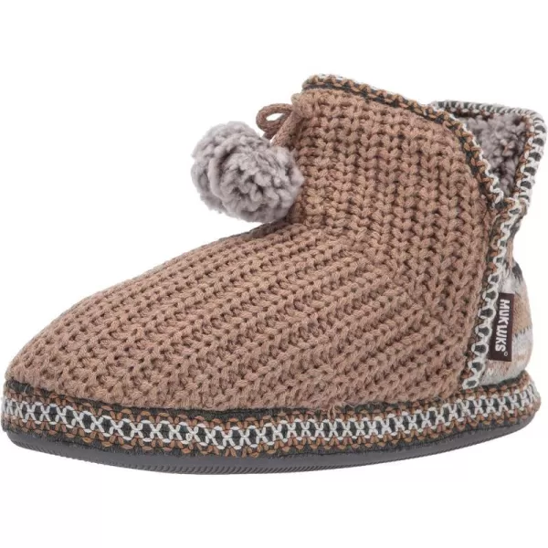 MUK LUKS Womens Pull on SlipperCamel