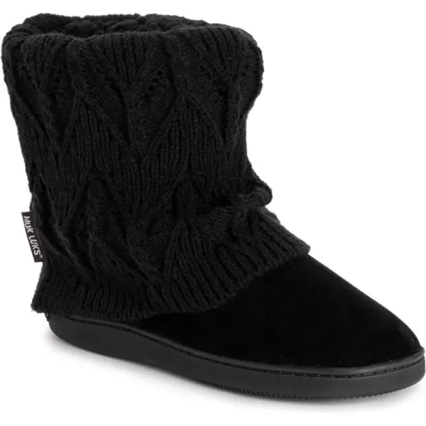 MUK LUKS Womens Raquel SlippersOxfordBlack