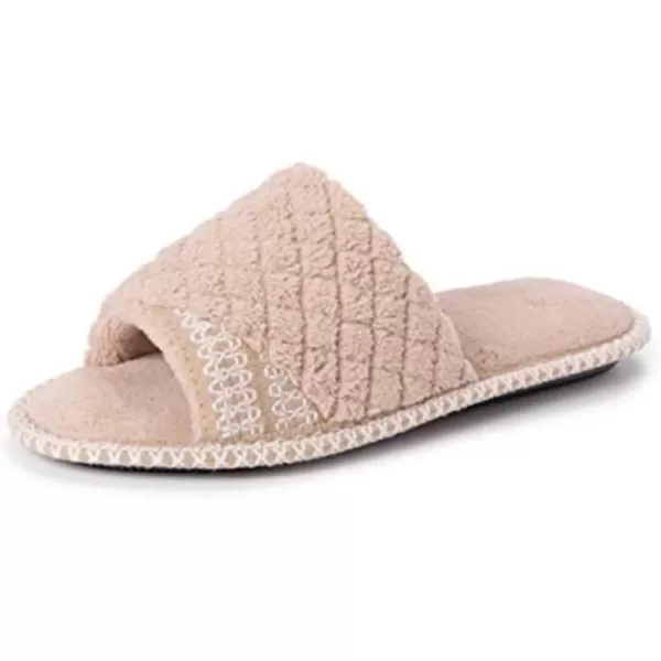 MUK LUKS Womens Sally Micro Chenille SlipperHoney Wheat