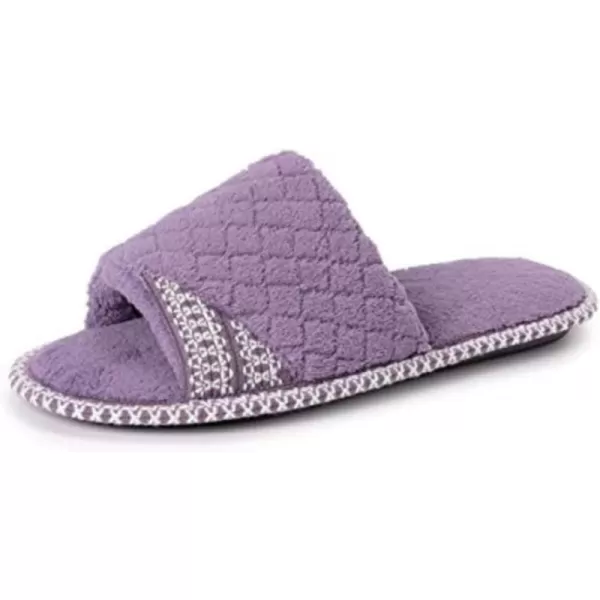 MUK LUKS Womens Sally Micro Chenille SlipperLilac