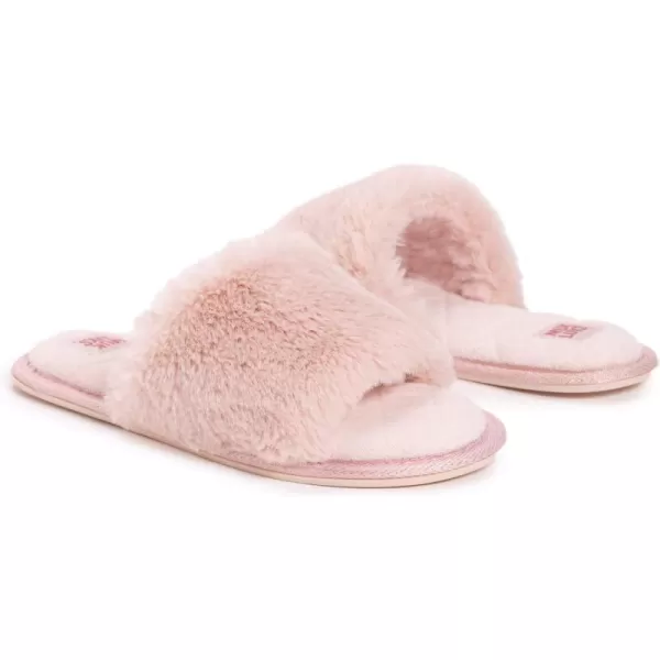 MUK LUKS Womens Sariah Slide SlipperSnow WhiteBlush