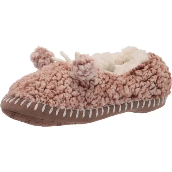 MUK LUKS Womens Sherpa Ballerina SlipperBrown