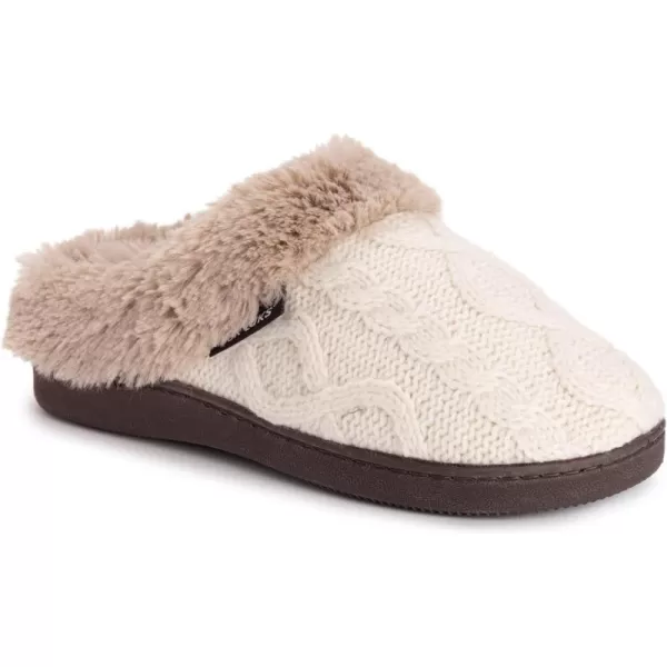 MUK LUKS Womens Suzanne Clog SlippersIvory