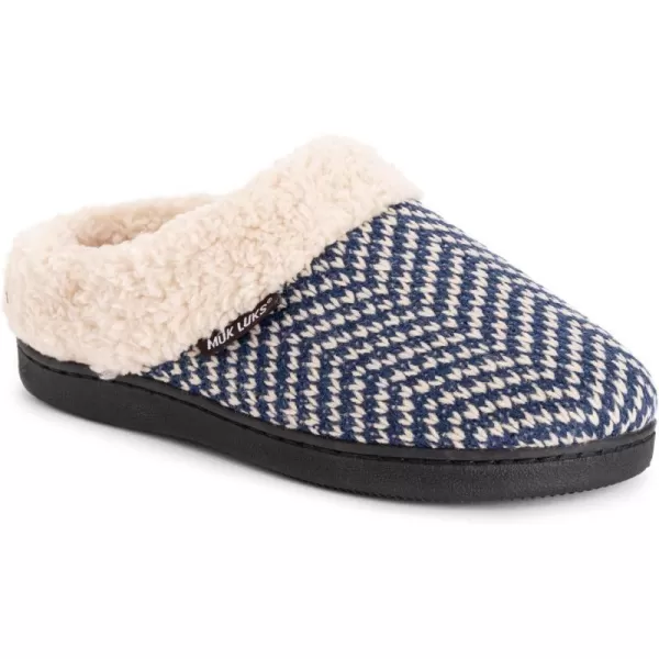 MUK LUKS Womens Suzanne Clog SlippersLiberty Blue