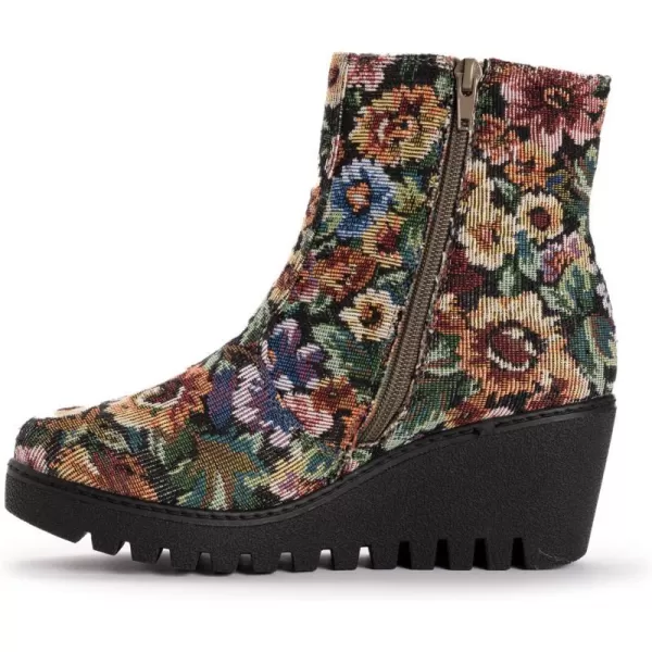 MUK LUKS Womens Vermont Essex BootsBlack Floral