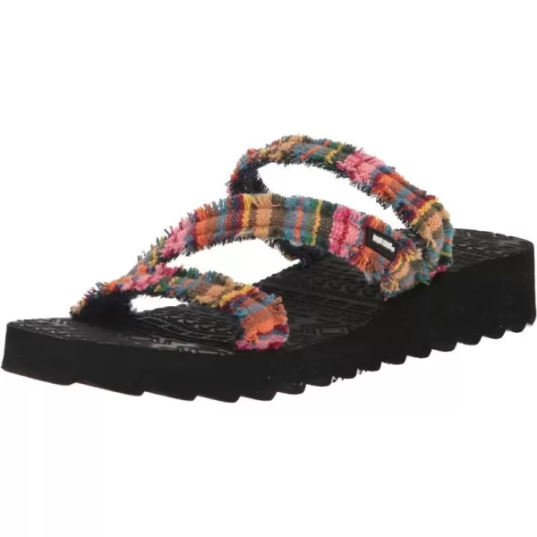 MUK LUKS Womens Wave Riptide SandalsMulti Stripe