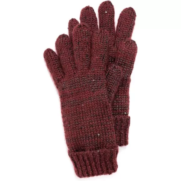 MUK LUKS womens Womens Sequin GlovesOxblood