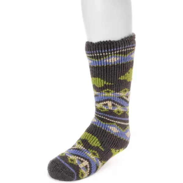 Muk Luks Kids 1pair Heat Retainer SocksBlue Steel