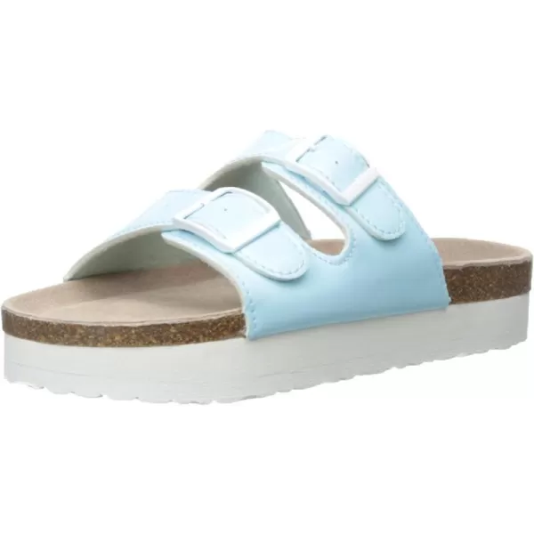 Muk Luks Womens Diane Flat SandalLight Blue