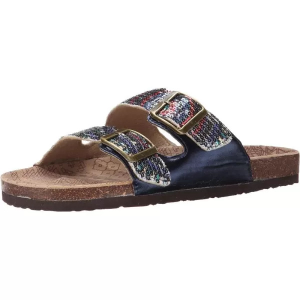 Muk Luks Womens Isla Duo Strapped Fisherman SandalNavy