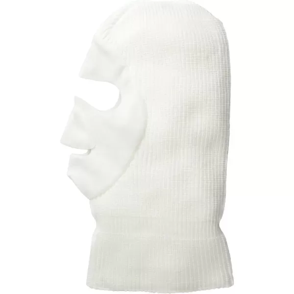 Quietwear Mens Knit Fleece FacemaskWhite